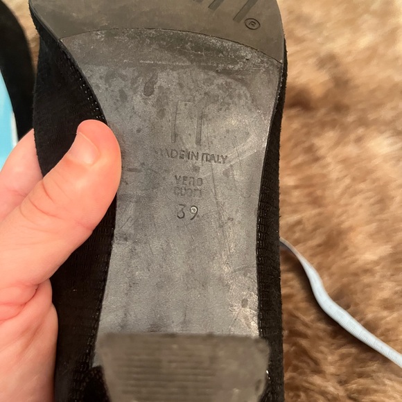 Thierry Rabotin Black Textured Heels - Picture 8 of 8